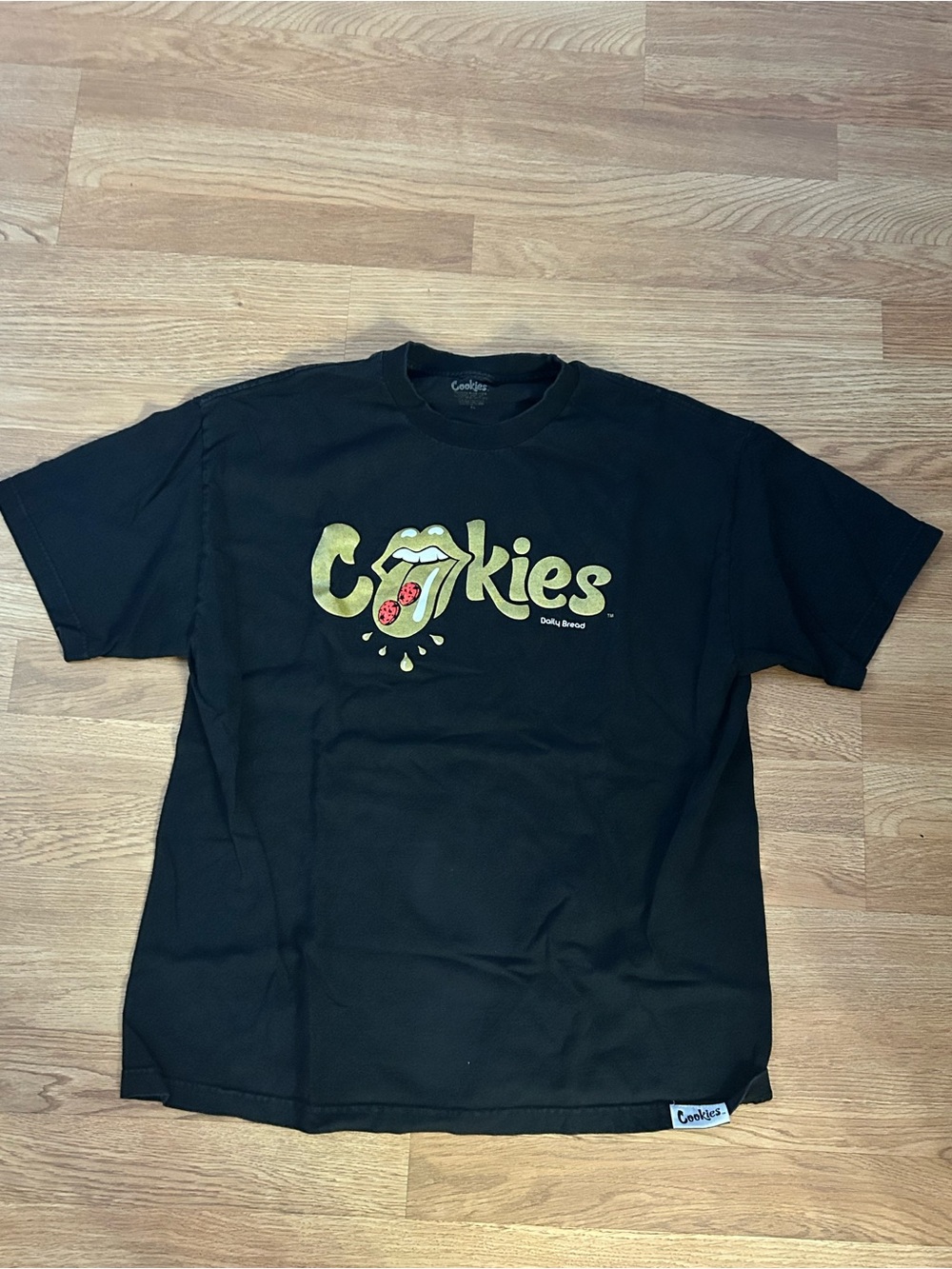 Cookies Black Short Sleeve Logo Tee
